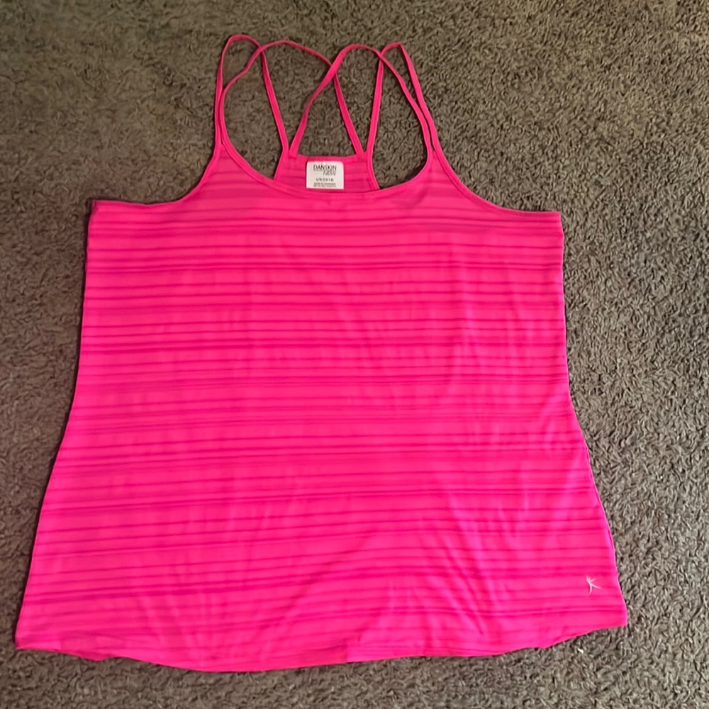 Danskin Pink Tank Top, size Large